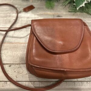 👜🤎Vintage Coach brown leather crossbody 🤎👜